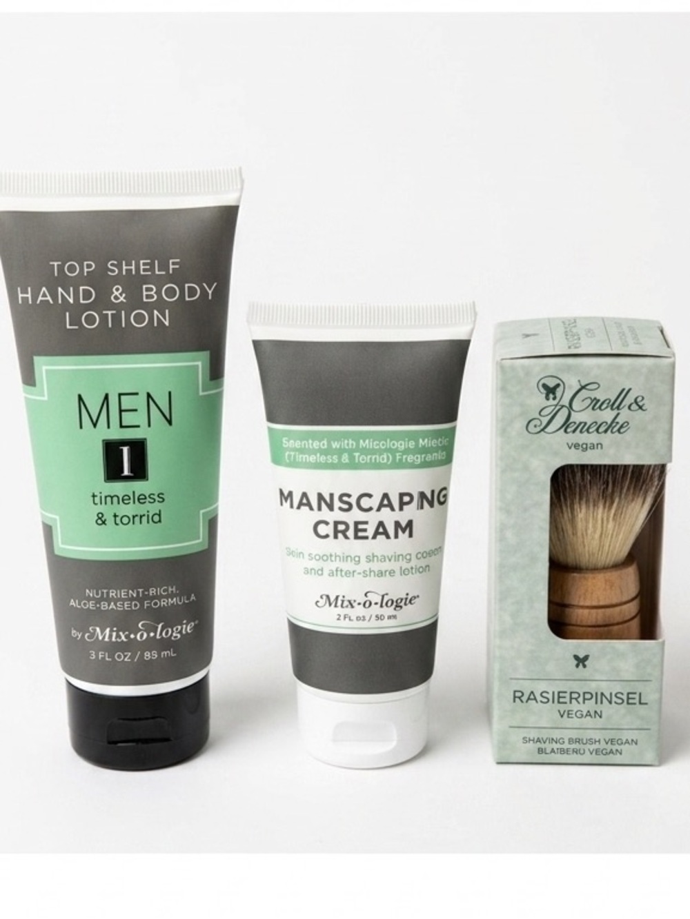 Mixologie Men's Grooming Moisturizer Set - Black and White